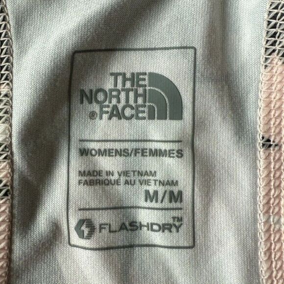 The North Face FlashDry Pink and Green Camo Workout Exercise Tank Top Women's M - Picture 7 of 7